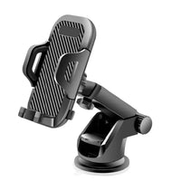 Car phone holder with carbon fiber texture on a white background