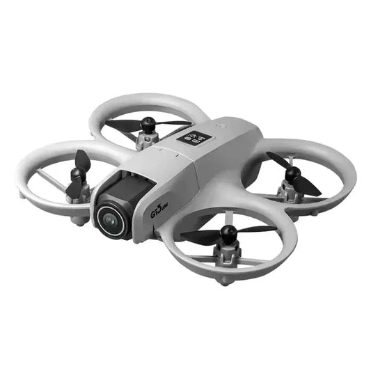 White drone with camera on a white background