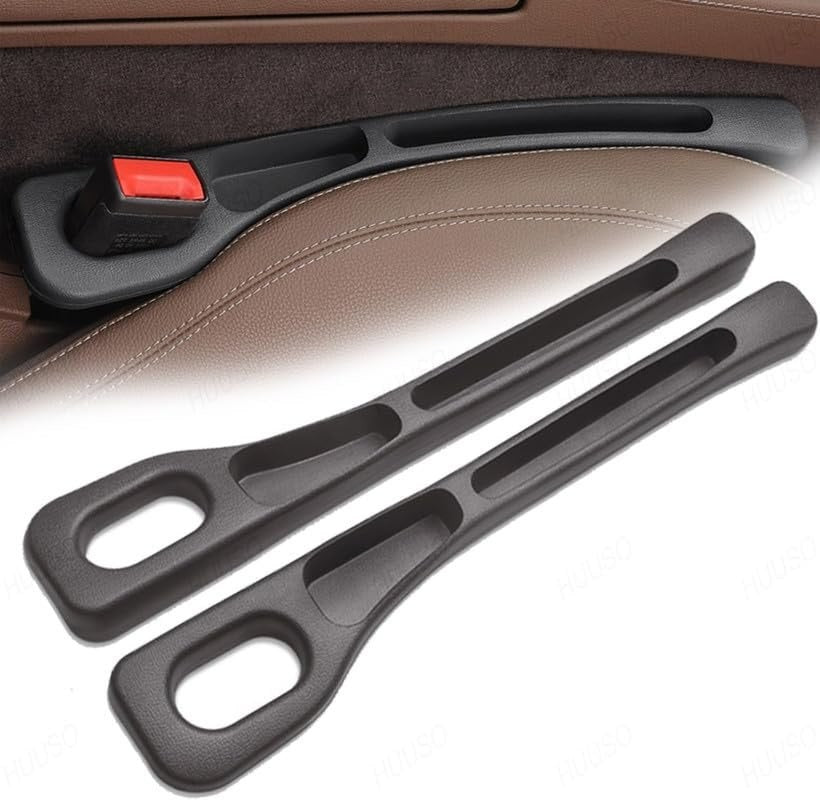 Car seat gap filler organizer with multi-functional storage for cars