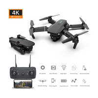 Portable E88 foldable drone with 4K camera and remote control