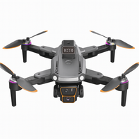 Portable S23P Pro drone with foldable arms and remote control"