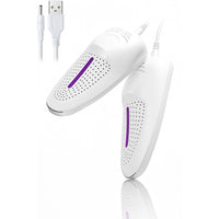 Fast-drying shoe and boot warmer with odor control technology