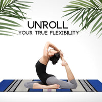 Person in a yoga pose on a mat